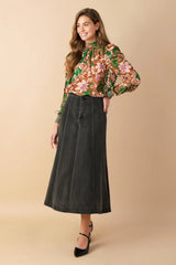 BREWED BLISS WOVEN TOP - Flying Tomato - Flyclothing LLC