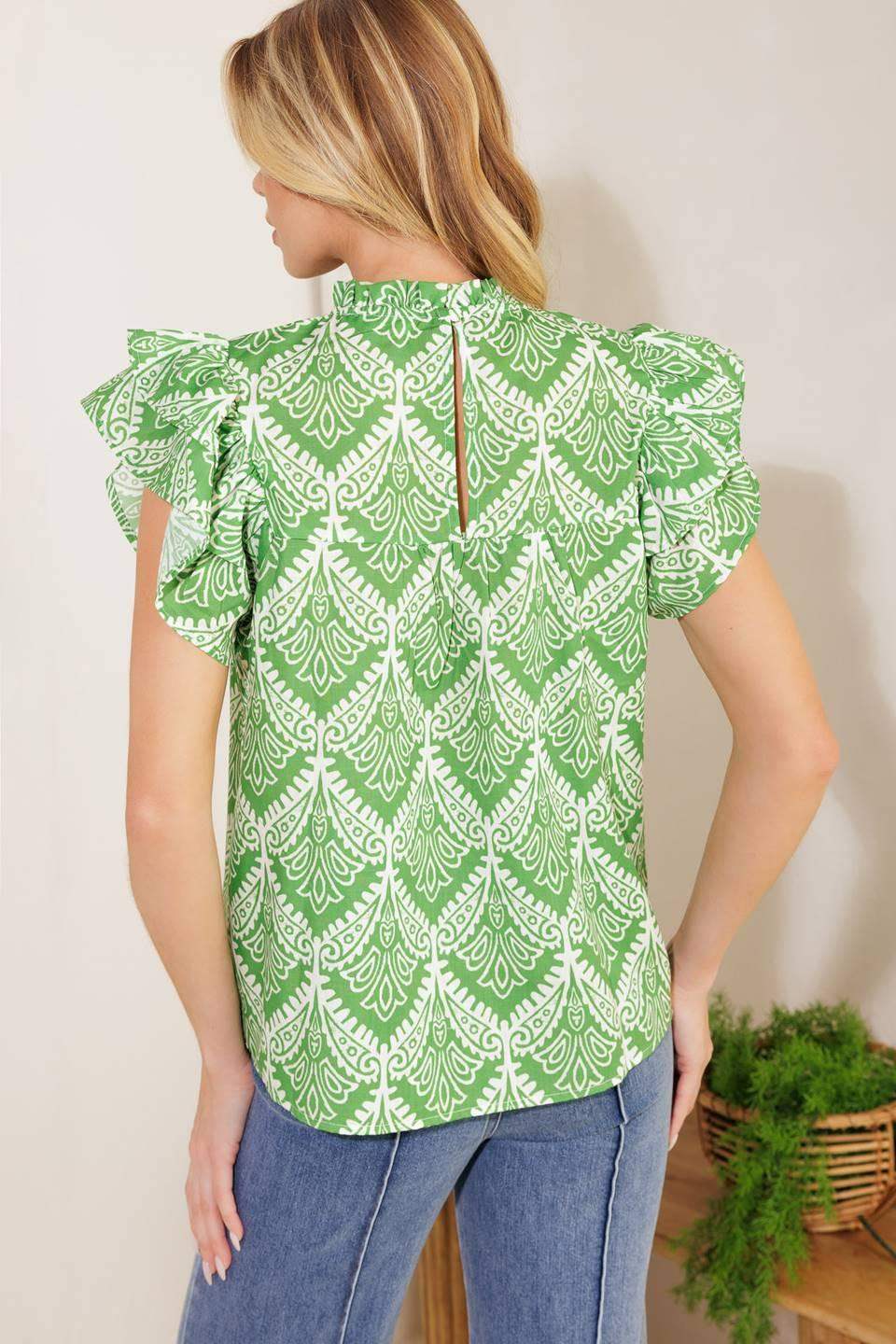 WANT YOU AROUND WOVEN TOP - Flying Tomato - Flyclothing LLC