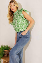 WANT YOU AROUND WOVEN TOP - Flying Tomato - Flyclothing LLC