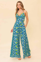 STUN LIKE ME NAVY WOVEN TOP AND PANT SET - Flying Tomato - Flyclothing LLC