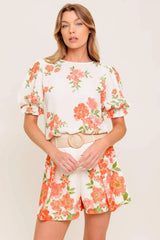 LOVELY DAYS IVORY WOVEN TOP - Flying Tomato - Flyclothing LLC
