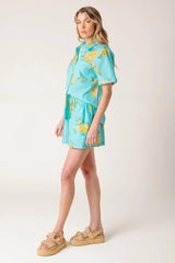 TREASURED TIMES WOVEN TOP AND SHORT SET - Flying Tomato - Flyclothing LLC