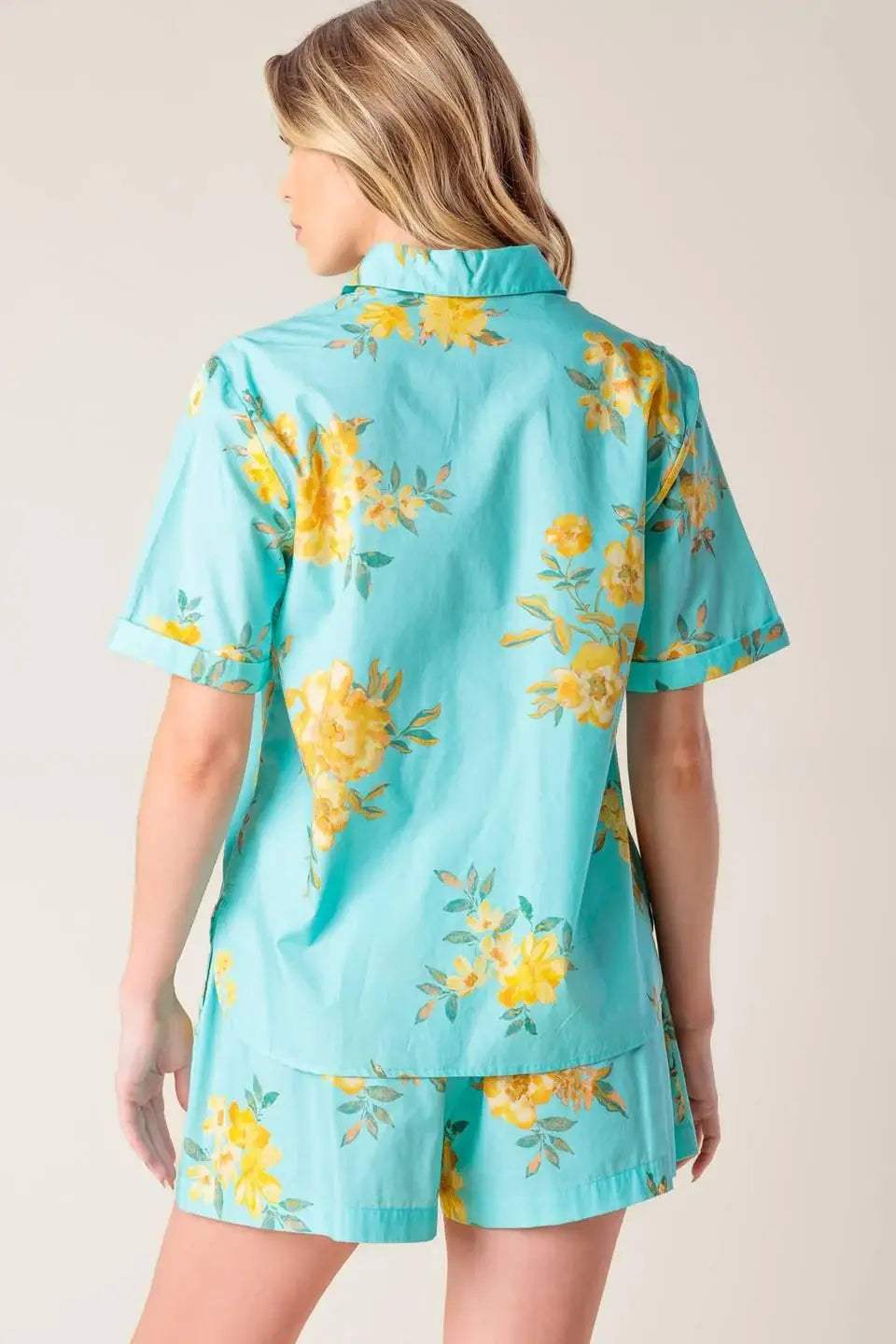 TREASURED TIMES WOVEN TOP AND SHORT SET - Flying Tomato - Flyclothing LLC