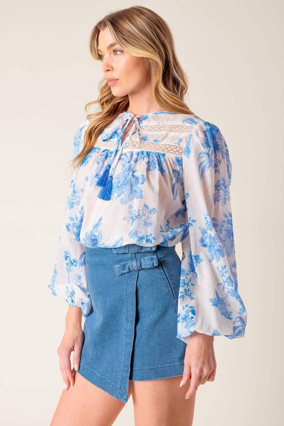 LAGOON DAYDREAMS WOVEN TOP - Flying Tomato - Flyclothing LLC