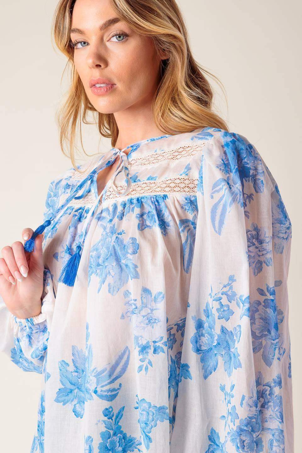 LAGOON DAYDREAMS WOVEN TOP - Flying Tomato - Flyclothing LLC