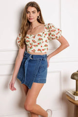 TRULY YOURS WOVEN TOP - Flying Tomato - Flyclothing LLC