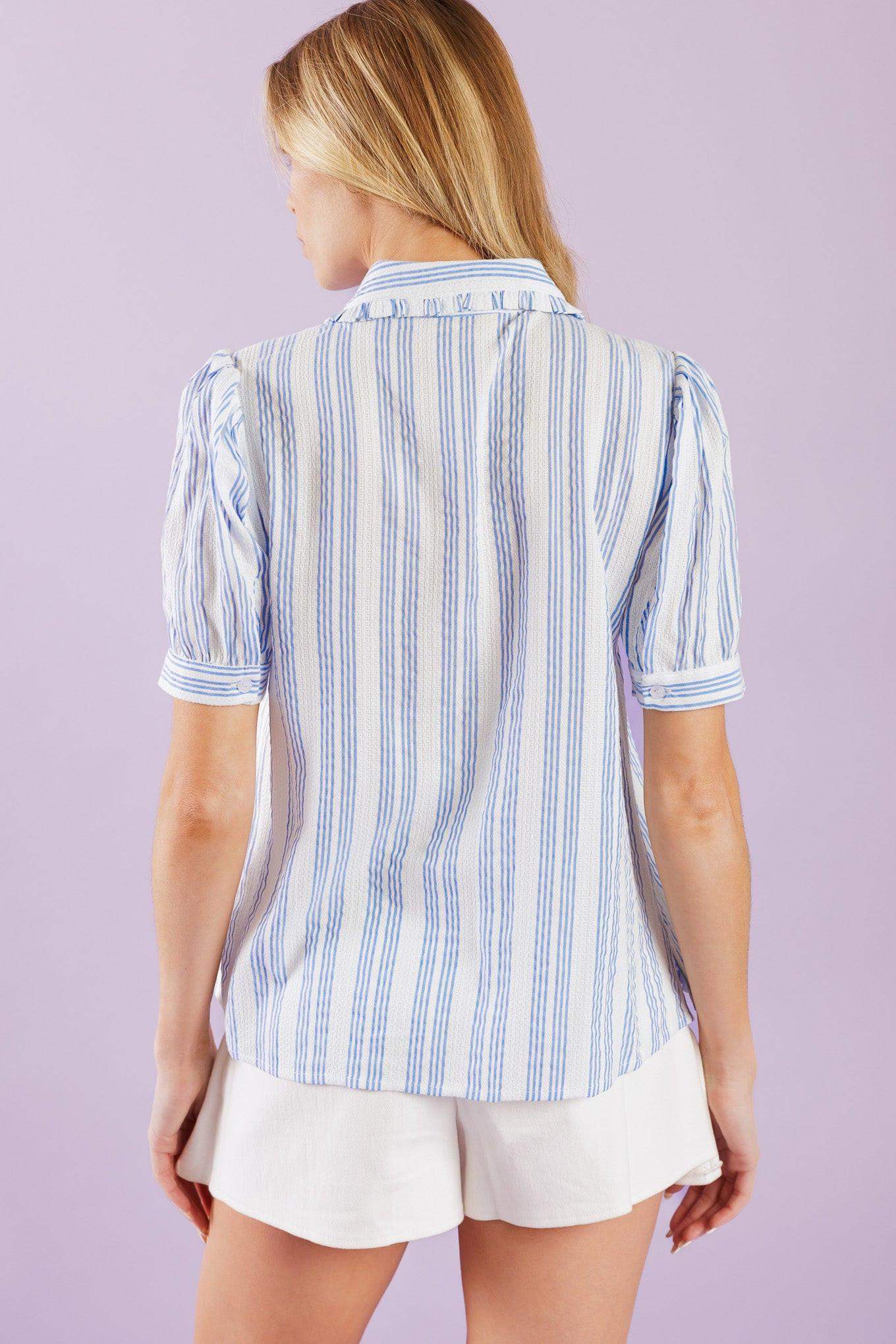 LOVE LETTERS WOVEN TOP - Flying Tomato - Flyclothing LLC