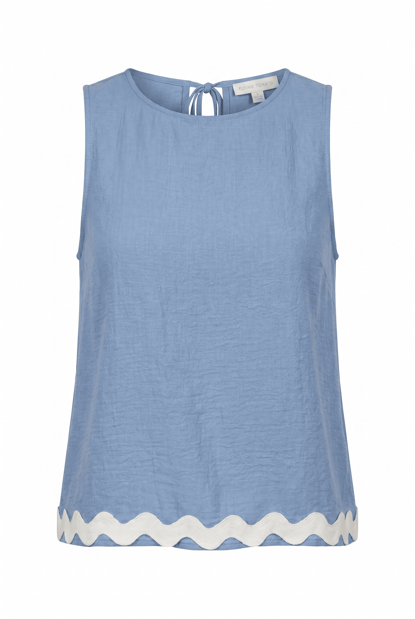 DRIFTING CURRENTS WOVEN TOP - Flying Tomato - Flyclothing LLC