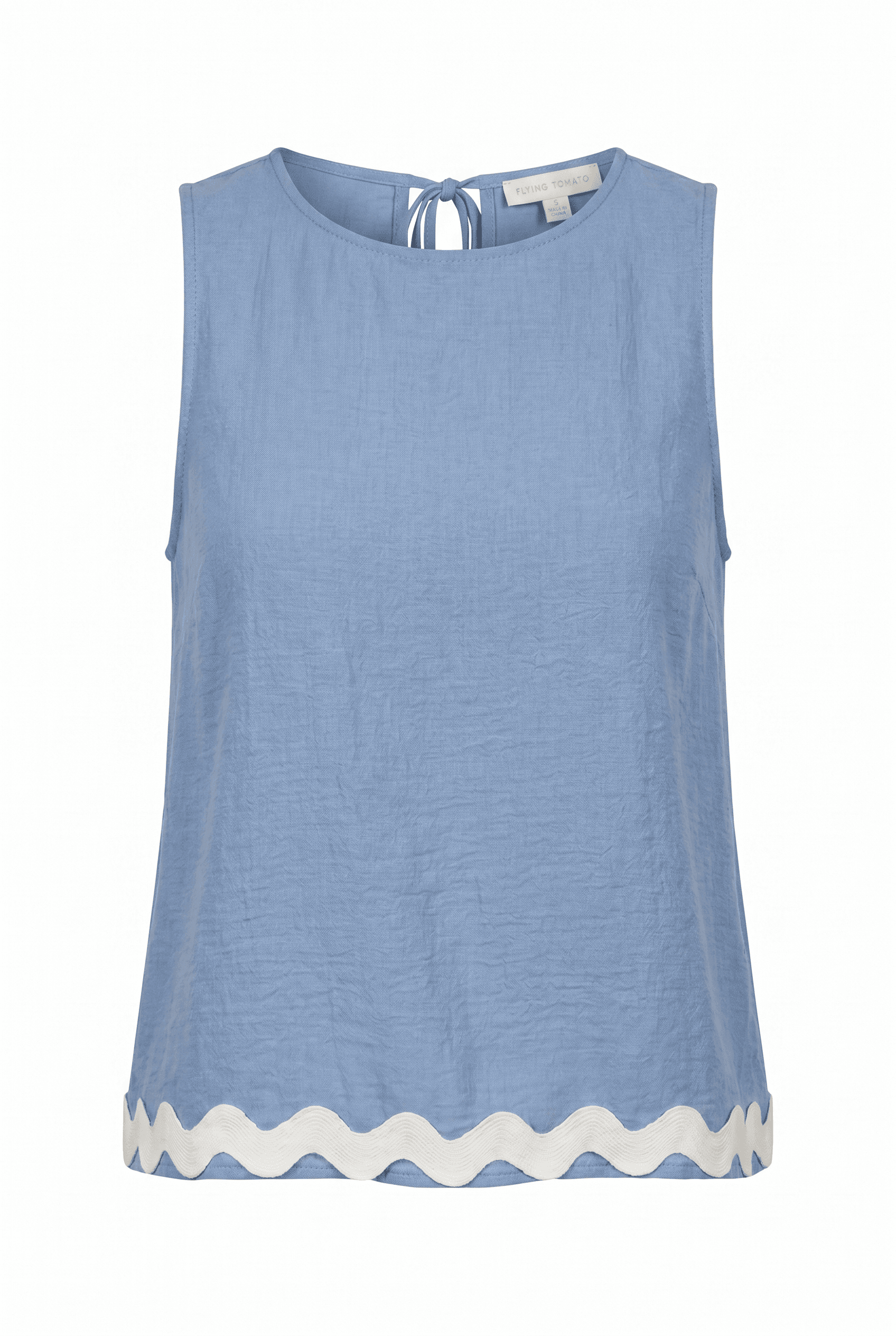 DRIFTING CURRENTS WOVEN TOP - Flying Tomato - Flyclothing LLC