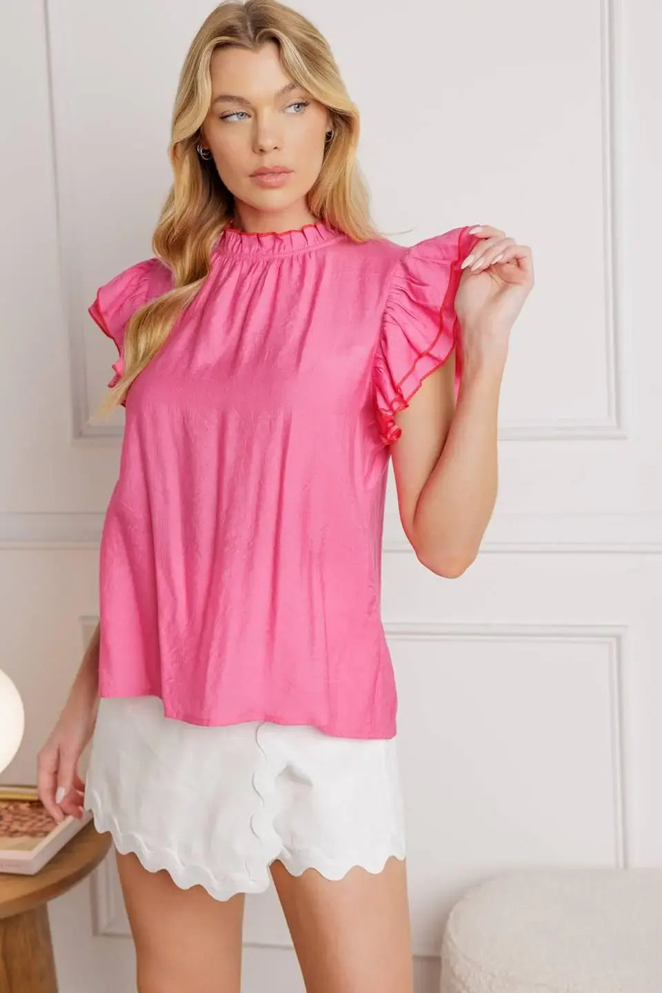 PUSH THE LIMIT WOVEN TOP - Flying Tomato - Flyclothing LLC