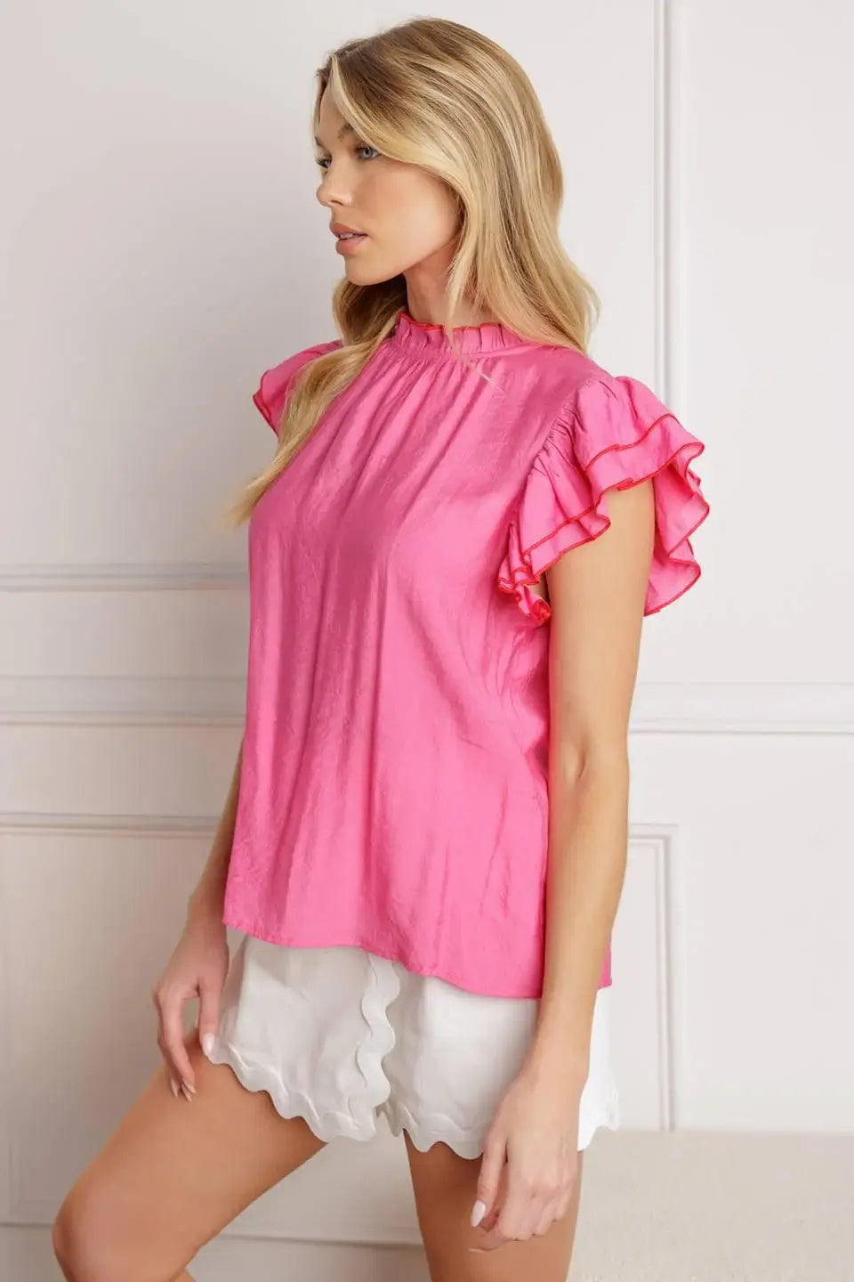 PUSH THE LIMIT WOVEN TOP - Flying Tomato - Flyclothing LLC