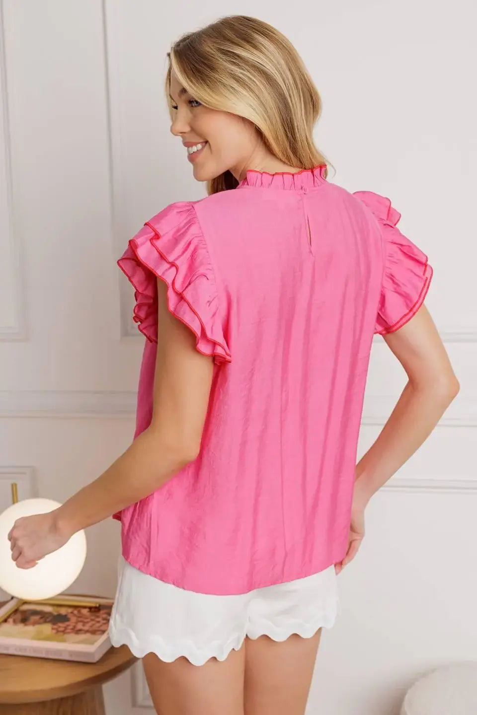 PUSH THE LIMIT WOVEN TOP - Flying Tomato - Flyclothing LLC