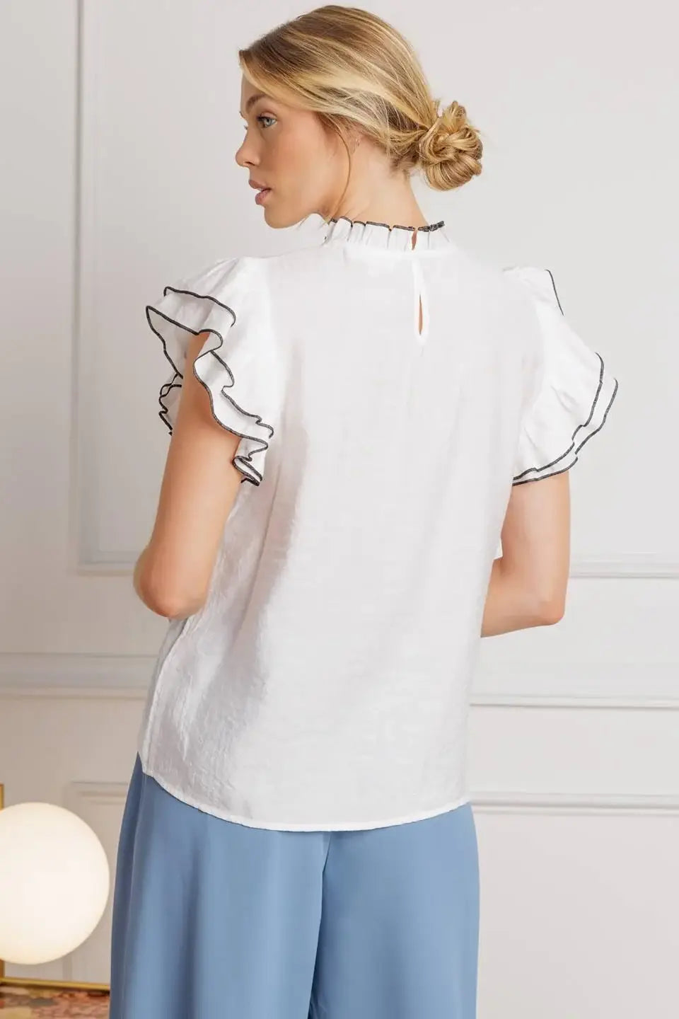 PUSH THE LIMIT WOVEN TOP - Flying Tomato - Flyclothing LLC