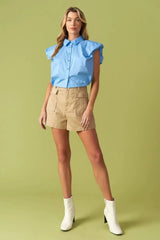 CREATING MEMORIES WOVEN CROP TOP - Flying Tomato - Flyclothing LLC