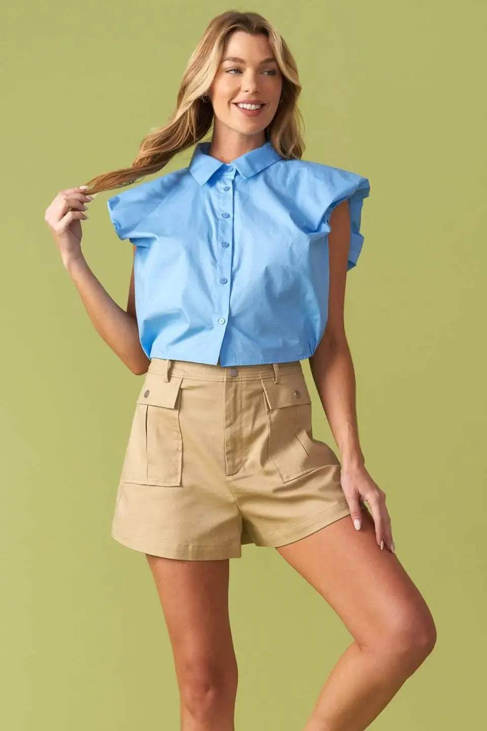 CREATING MEMORIES WOVEN CROP TOP - Flying Tomato - Flyclothing LLC