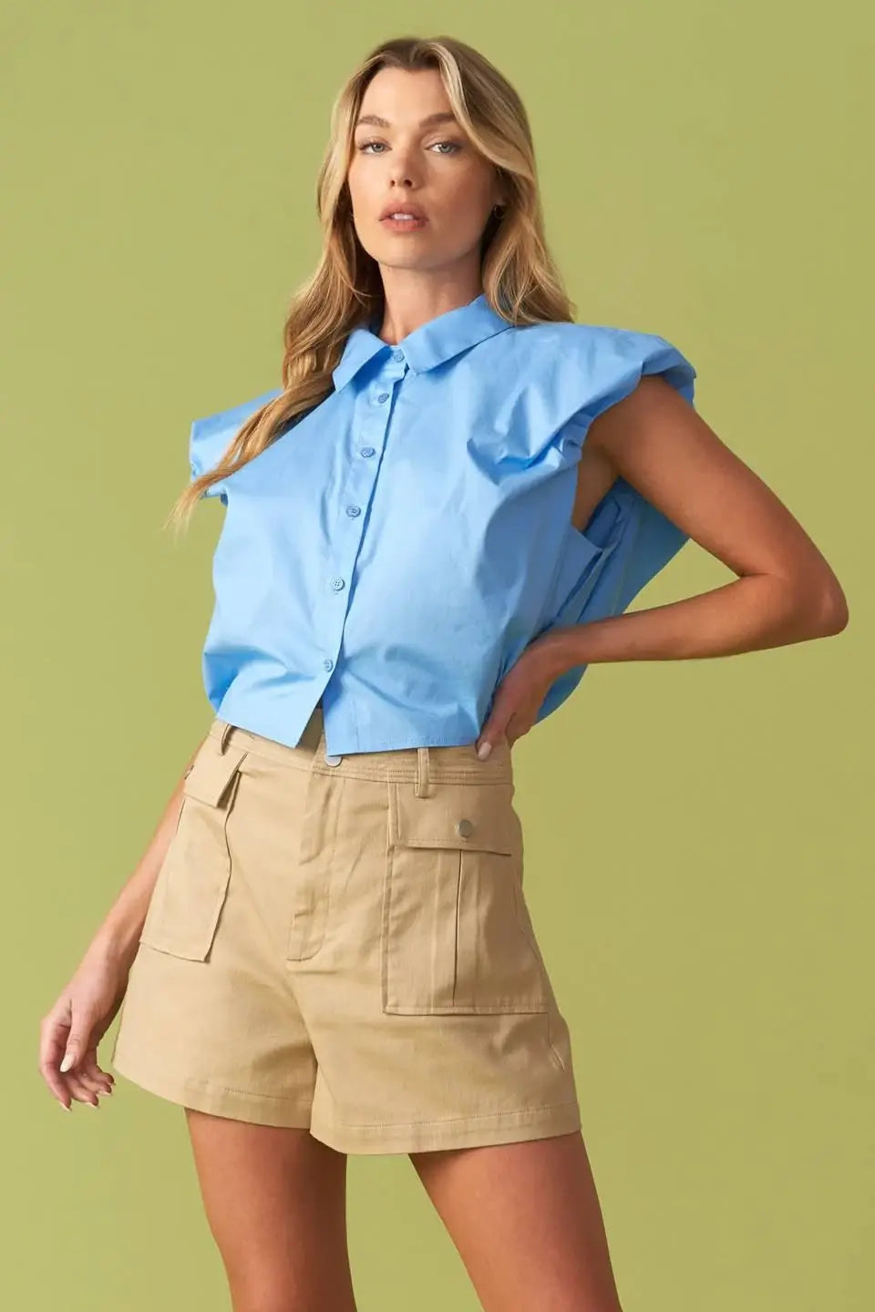 CREATING MEMORIES WOVEN CROP TOP - Flying Tomato - Flyclothing LLC