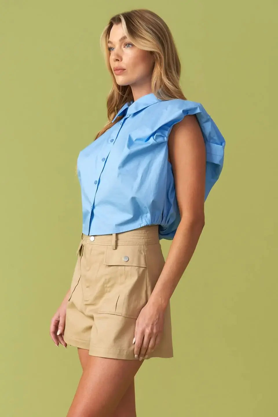 CREATING MEMORIES WOVEN CROP TOP - Flying Tomato - Flyclothing LLC