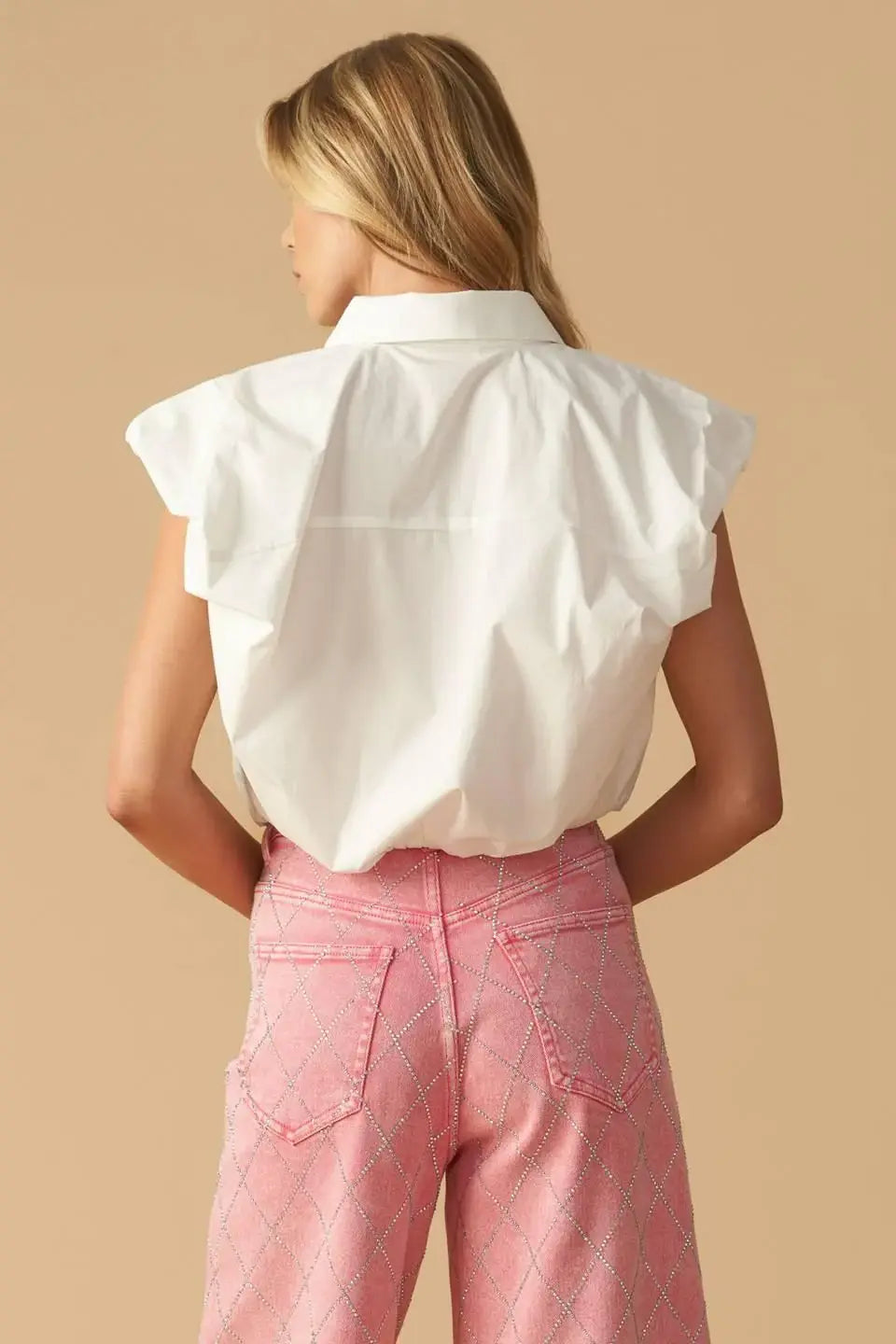 CREATING MEMORIES WOVEN CROP TOP - Flying Tomato - Flyclothing LLC