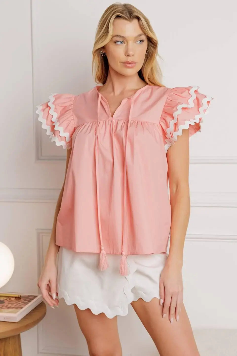 FEEL THE RUSH WOVEN TOP - Flying Tomato - Flyclothing LLC
