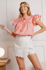 FEEL THE RUSH WOVEN TOP - Flying Tomato - Flyclothing LLC