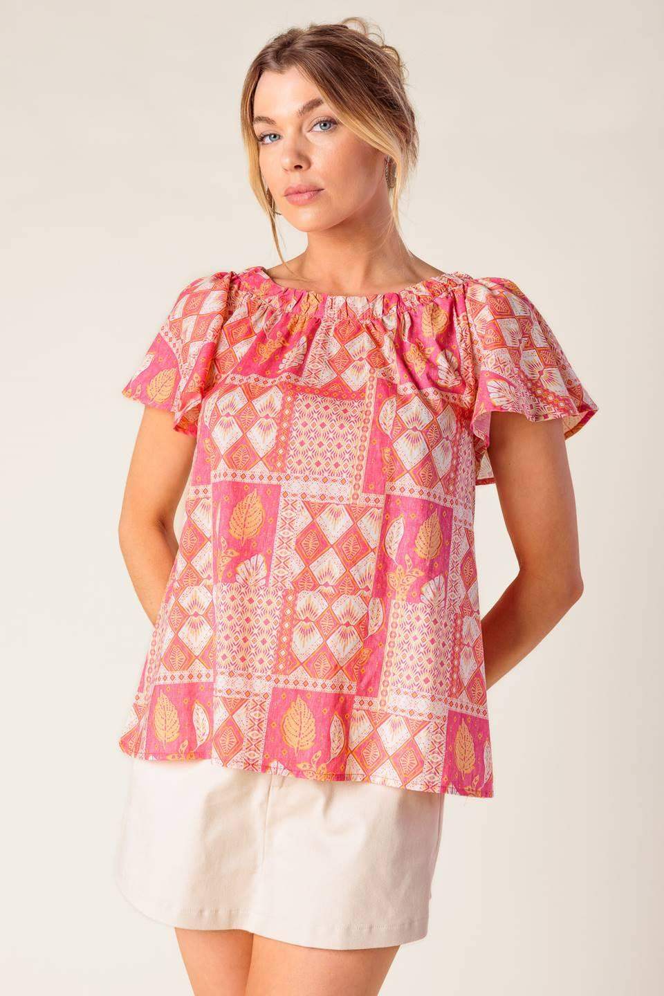 WHERE TO NEXT WOVEN TOP - Flying Tomato - Flyclothing LLC