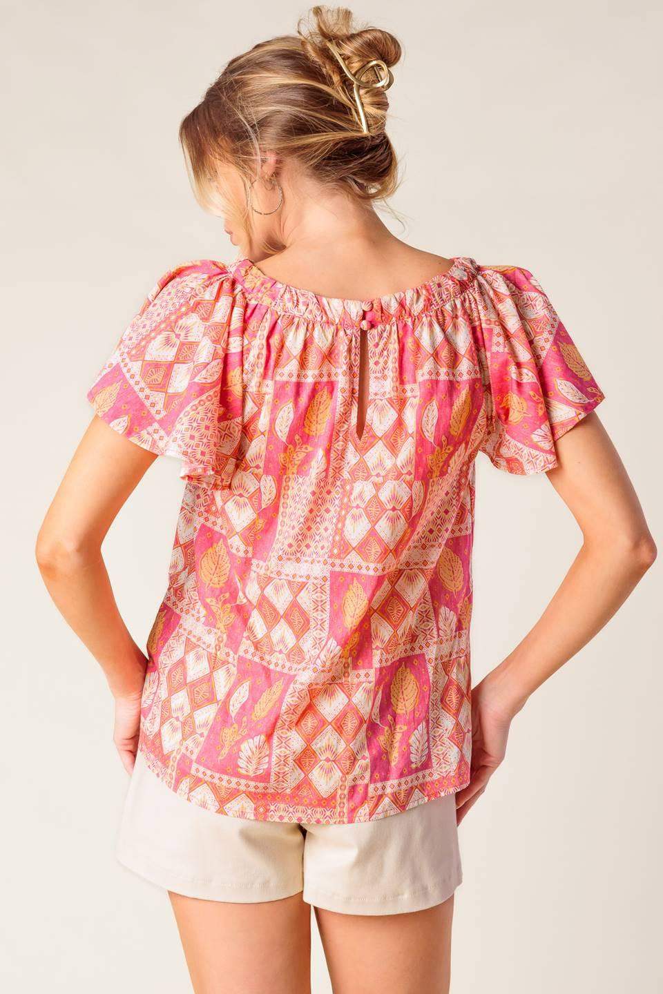 WHERE TO NEXT WOVEN TOP - Flying Tomato - Flyclothing LLC