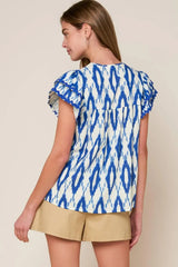 EFFORTLESS SELECTION WOVEN TOP - Flying Tomato - Flyclothing LLC