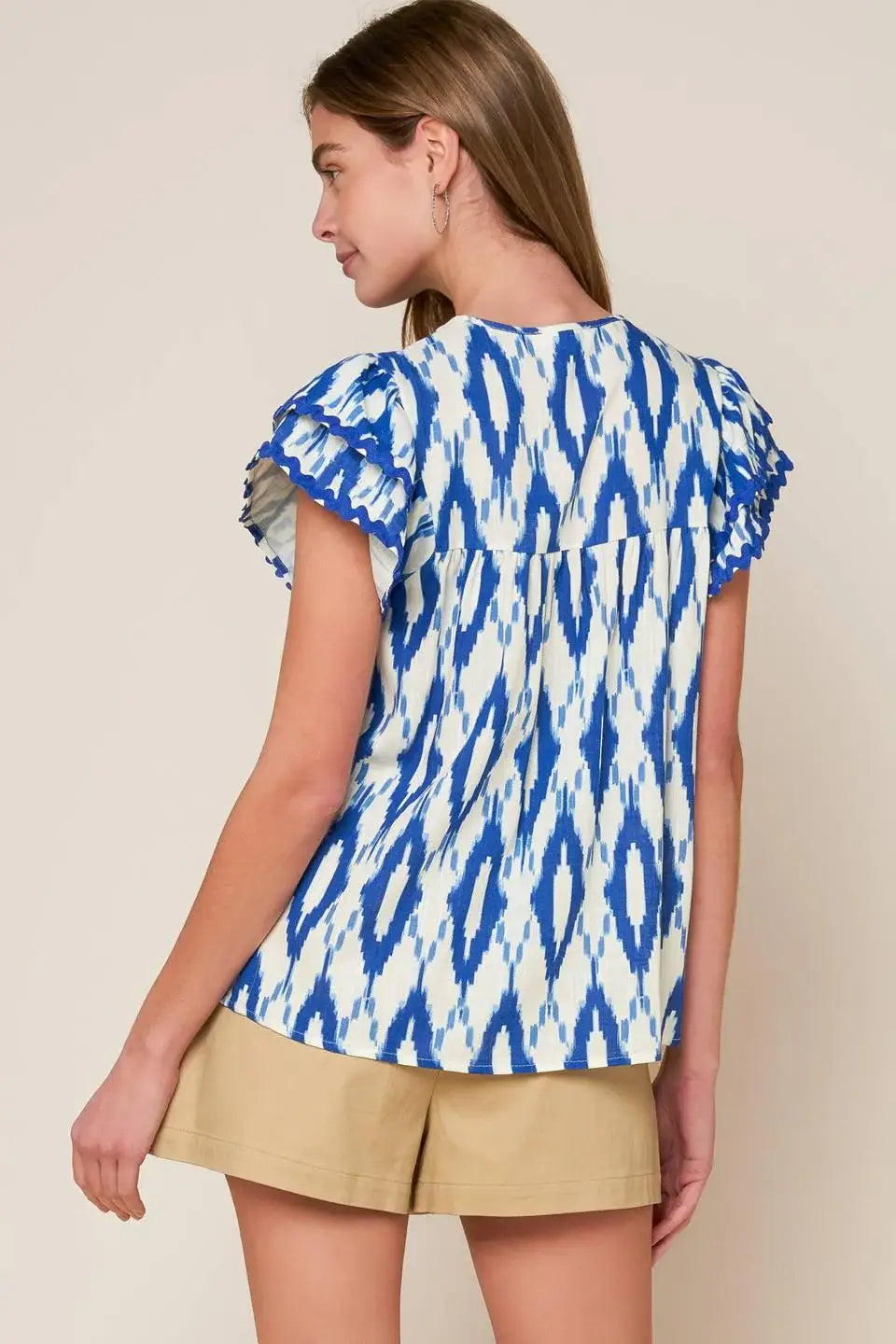 EFFORTLESS SELECTION WOVEN TOP - Flying Tomato - Flyclothing LLC