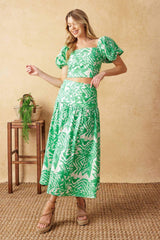 DESTINED FOR MORE WOVEN TOP AND SKIRT SET - Flying Tomato - Flyclothing LLC