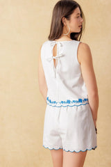 CONFIDENT SENSATION WOVEN TOP AND SHORT SET - Flying Tomato - Flyclothing LLC