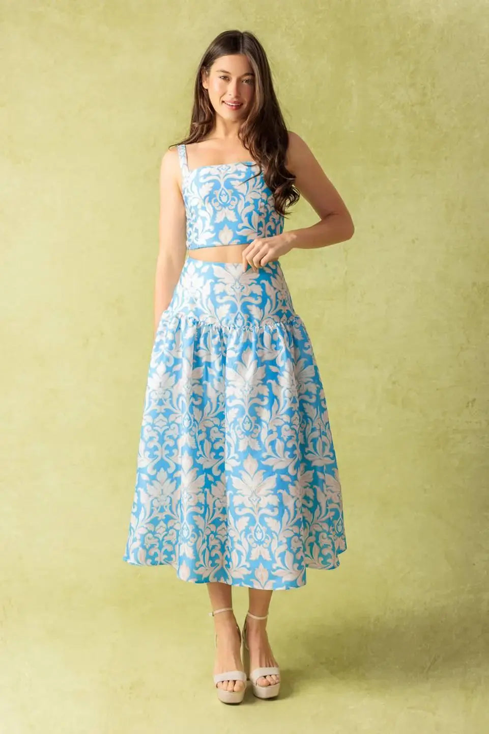 LITTLE MOMENTS WOVEN TOP AND SKIRT SET - Flying Tomato - Flyclothing LLC