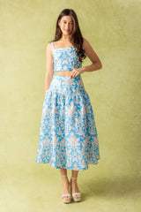 LITTLE MOMENTS WOVEN TOP AND SKIRT SET - Flying Tomato - Flyclothing LLC