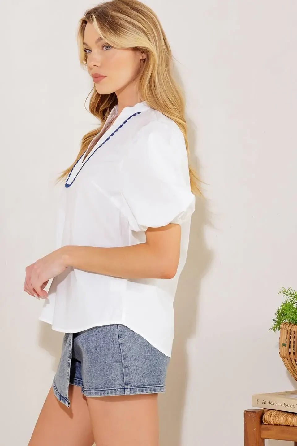 HIGH STANDARDS WOVEN TOP - Flying Tomato - Flyclothing LLC