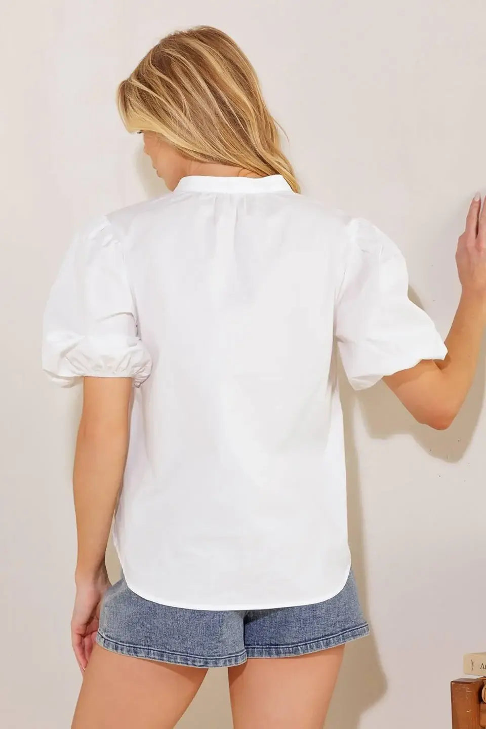 HIGH STANDARDS WOVEN TOP - Flying Tomato - Flyclothing LLC