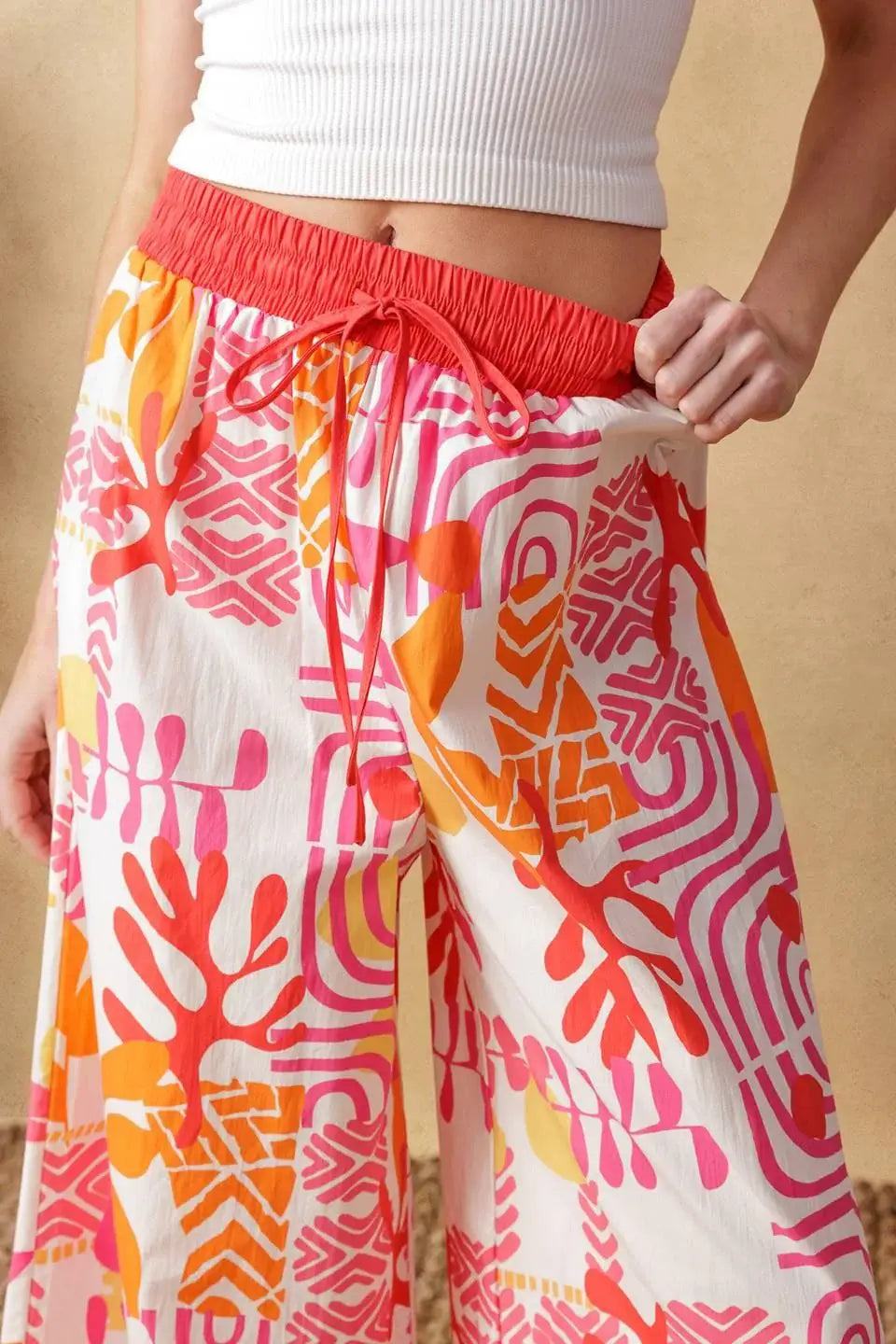 OVER YOU AGAIN WOVEN TOP AND PANT SET - Flying Tomato - Flyclothing LLC