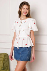 CLOSER THAN EVER WOVEN TOP - Flying Tomato - Flyclothing LLC