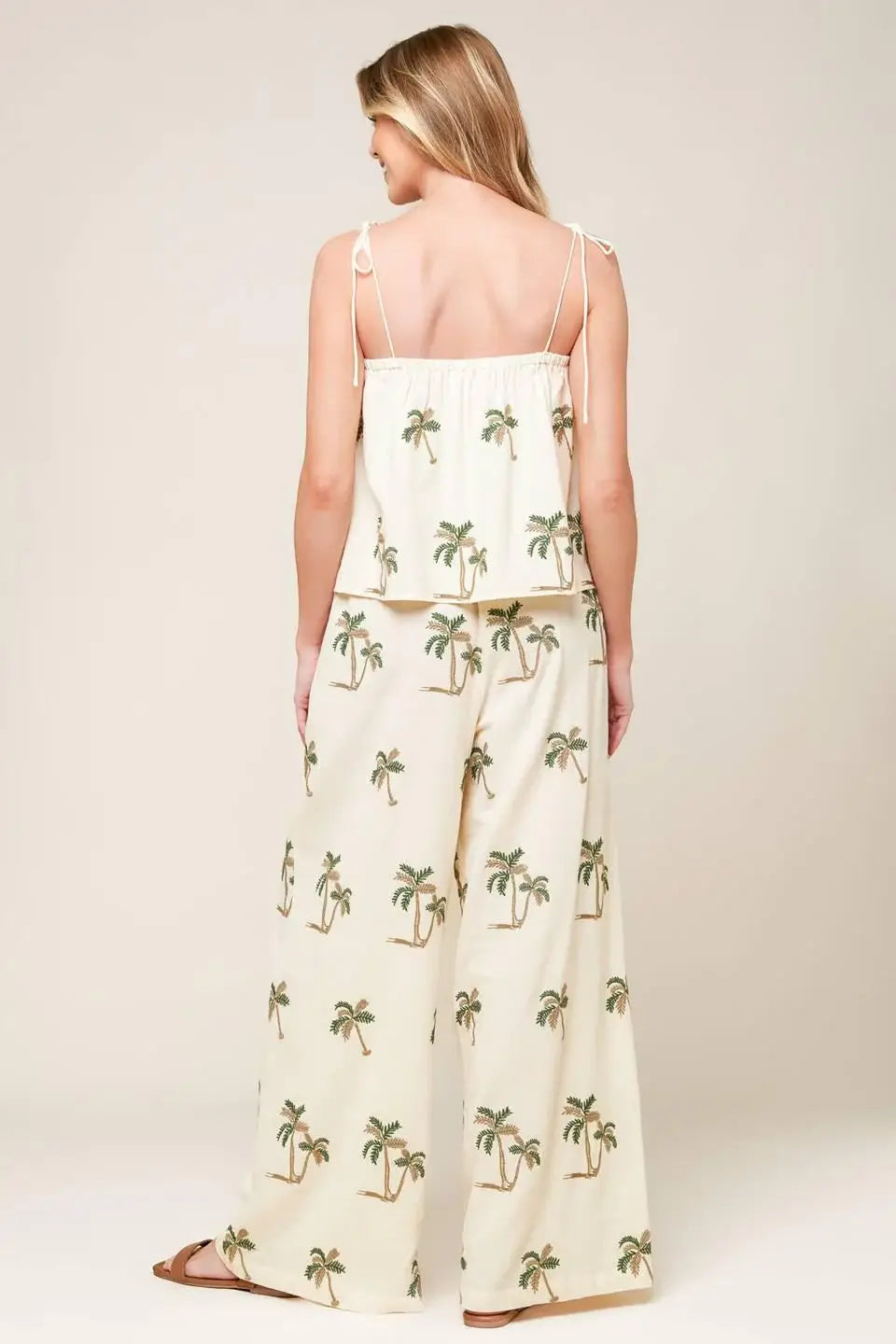 TERRIFIC TIMING IVORY WOVEN TOP AND PANT SET - Flying Tomato - Flyclothing LLC