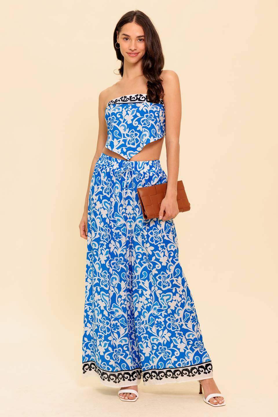 SPARKING INSPIRATION WOVEN TOP AND PANT SET - Flying Tomato - Flyclothing LLC