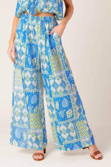 LET'S GET OUT OF TOWN WOVEN TOP AND PANT SET - Flying Tomato - Flyclothing LLC