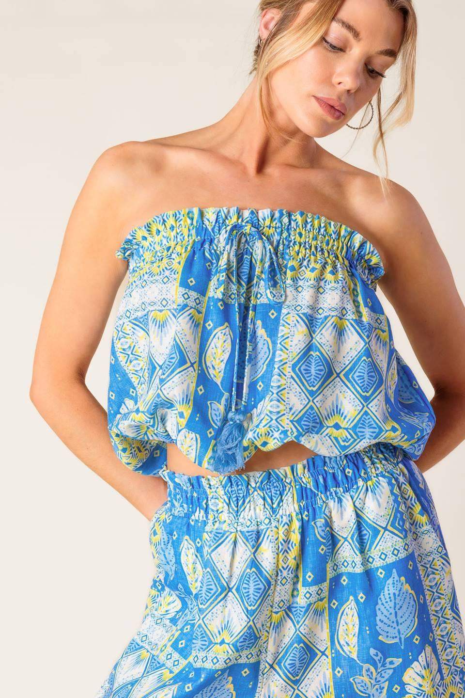LET'S GET OUT OF TOWN WOVEN TOP AND PANT SET - Flying Tomato - Flyclothing LLC