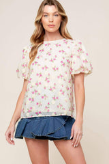 I'LL THINK ABOUT CREAM WOVEN TOP - Flying Tomato - Flyclothing LLC