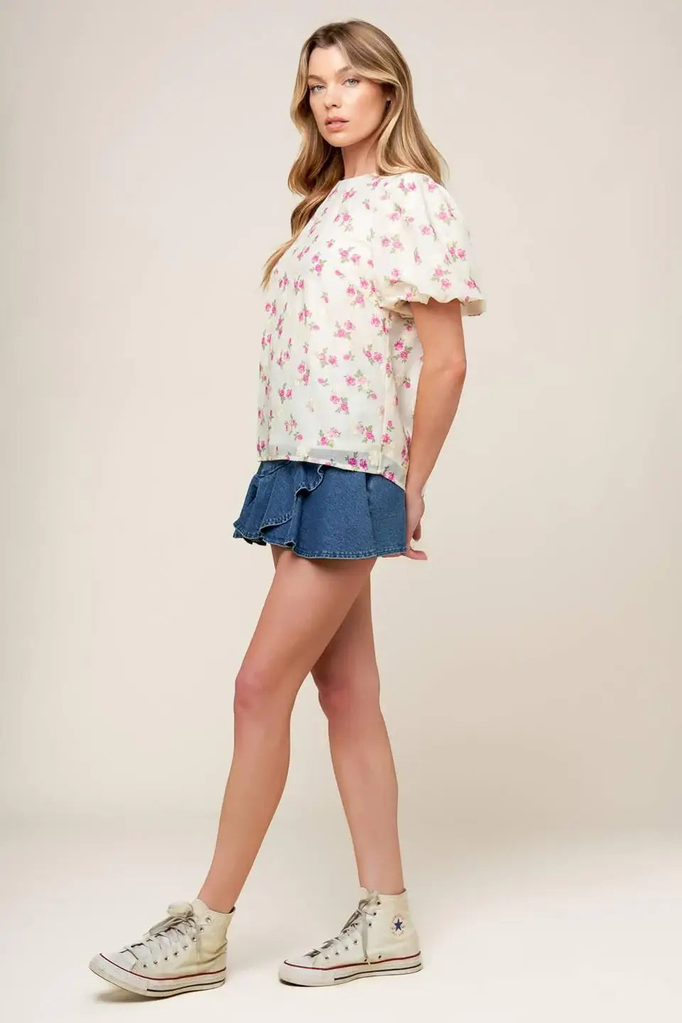 I'LL THINK ABOUT CREAM WOVEN TOP - Flying Tomato - Flyclothing LLC