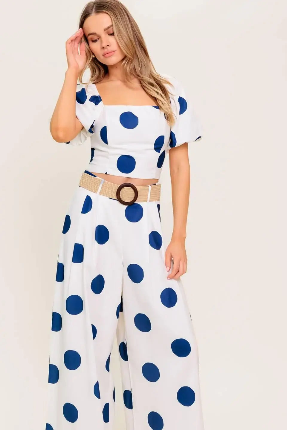 COCONUT KISS NAVY TOP AND PANT SET - Flying Tomato - Flyclothing LLC