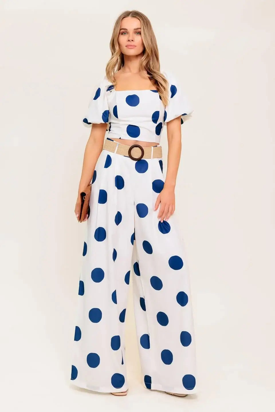 COCONUT KISS NAVY TOP AND PANT SET - Flying Tomato - Flyclothing LLC
