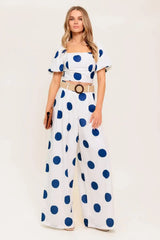 COCONUT KISS NAVY TOP AND PANT SET - Flying Tomato - Flyclothing LLC