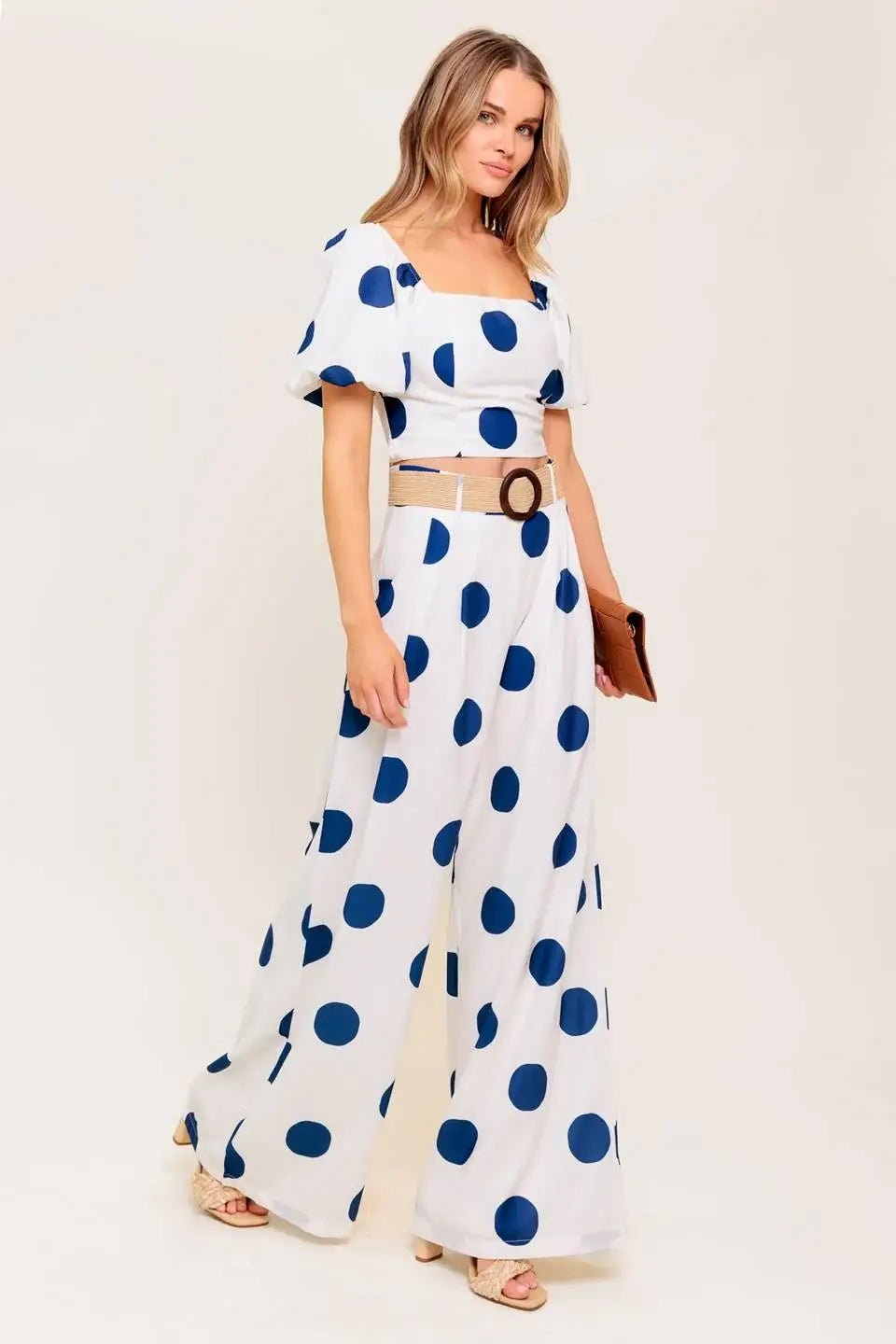 COCONUT KISS NAVY TOP AND PANT SET - Flying Tomato - Flyclothing LLC