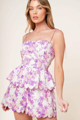 DARING DIVA LAVENDER WOVEN TOP AND SHORTS SET - Flying Tomato - Flyclothing LLC