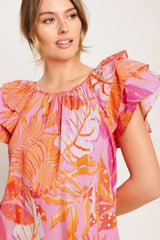 EVENING GLOW PINK WOVEN TOP - Flying Tomato - Flyclothing LLC