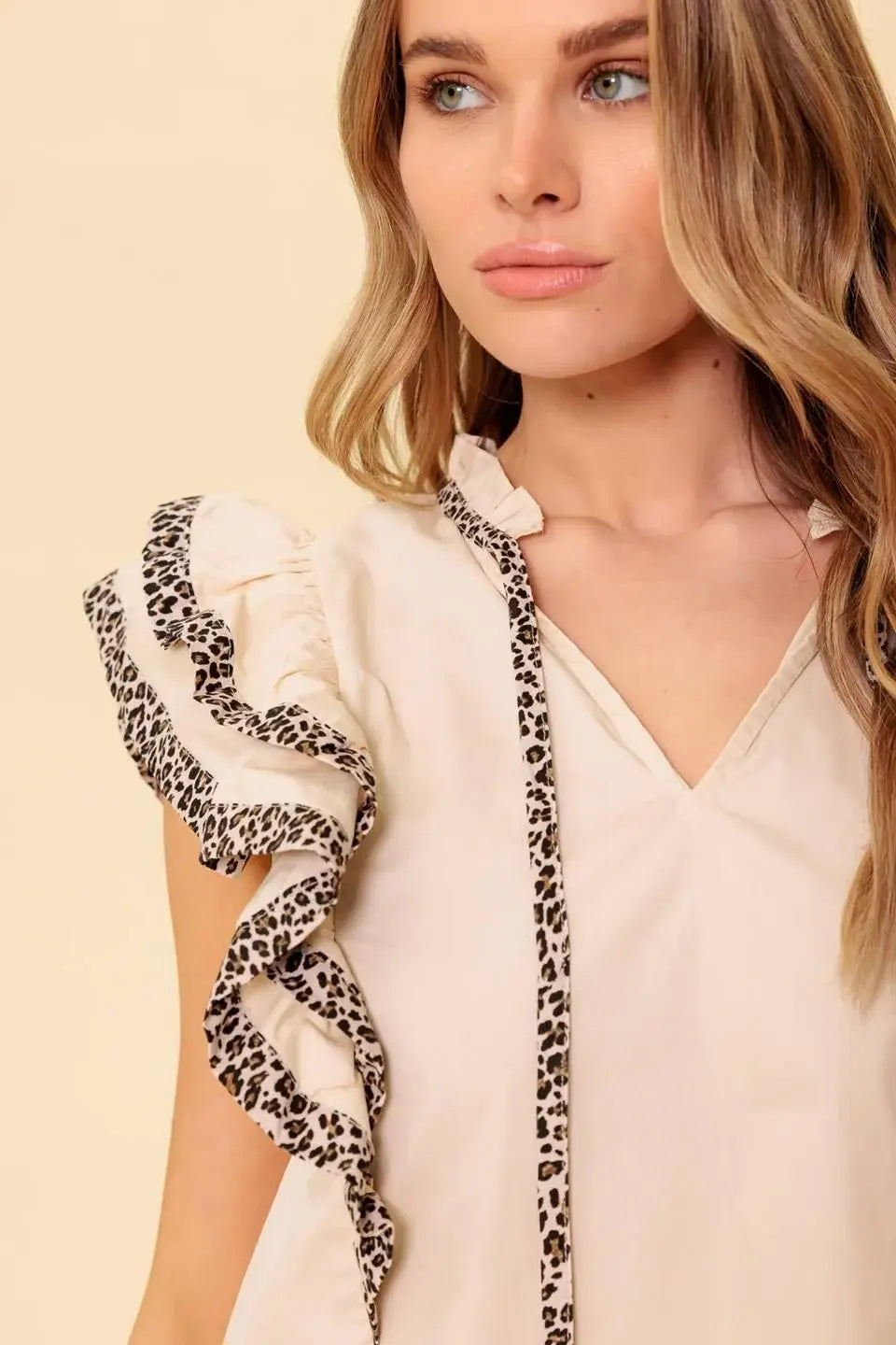 ON SECOND THOUGHT IVORY WOVEN TOP - Flying Tomato - Flyclothing LLC