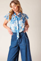 BEAUTY ICON WOVEN TOP - Flying Tomato - Flyclothing LLC